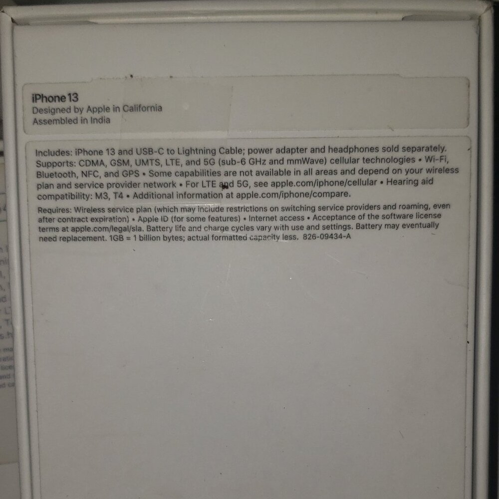 Apple iphone 13 BOX ONLY